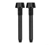 Perno de retención de pastillas de freno de disco de bicicleta de aleación para Magura Mt2 Mt4 Mt5 Mt6 Mt8 Calipers Kit de hardware de repuesto Negro Oro Rainbow 2 piezas (negro)
