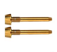 Perno de retención de pastillas de freno de disco de bicicleta de aleación para Magura Mt2 Mt4 Mt5 Mt6 Mt8 Calipers Kit de accesorios de repuesto Negro Oro Arco Iris 2 piezas (dorado)