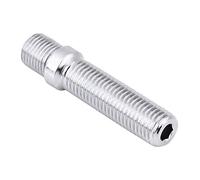 Perno de ruedas, 20 unids 57 mm Rueda extendida Perno de conversión 12x1.5 a 12x1.5 Adaptador de tornillo