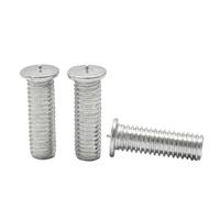 Perno De Soldadura 100 tornillos de soldadura M3 M4 M5 M6 M8, espárragos roscados aluminio for, clavos descarga condensadores(M 6 x 16)
