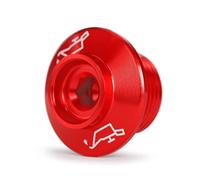 Perno De Tapón Llenado Aceite Para Motocicleta M20*1,5 Compatible Con GSX-R1000/R 17-19 GSX-R1300 HAYABUSA 99-17(ROJO)