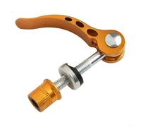 Perno de tija de sillín de liberación rápida para bicicleta M6 x 45 mm, pincho de aluminio para sujeción consistente y durabilidad de la palanca (m6 x 50 mm, dorado)