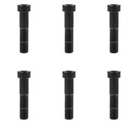 Perno de titanio for bicicleta M7x20/25/30/32/35/40/43/45/50 mm, tornillos de cabeza hueca hexagonal cuadrada, paquete de 6(Black,M7x20mm)