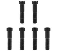 Perno de titanio for bicicleta M7x20/25/30/32/35/40/43/45/50 mm, tornillos de cabeza hueca hexagonal cuadrada, paquete de 6(Black,M7x30mm)