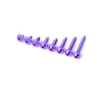 Perno de titanio Gr5 M5X10/12/15/18/20/25/30/35 tornillos autorroscantes for motocicleta bicicleta coche CNC sujetador (1 unidad)(Purple (1piece),M5X30 mm)