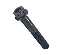 Perno de titanio M10, tornillos de cabeza hexagonal con paso 1,25/1,5 for reemplazo y actualización de sujetadores de motocicleta, coche, barco(Black,THREAD PITCH 1.25_40MM_M10)