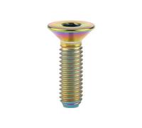 Perno De Titanio M3/M4/M5 X 6 8 10 12 15 20 25 30Mm Tornillo De Cabeza Avellanada Hexagonal, Ranibow, M4,30mm