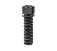 Perno De Titanio M7/M8X20 Tornillo Hexagonal De 25Mm Con Arandela, Negro, M7,25mm