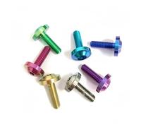 Perno de titanio Ti M4 M5 M6X10 15 20 25 30 35 40mm, tornillo de cabeza Torx for montar en bicicleta, vástago de nivel de freno, sujetadores de piezas de bicicleta, 1 ud.(Purple,M4x20)