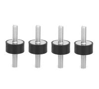 Perno de tornillo - 4 piezas M6 soportes de goma macho antivibración Silentblock carretes de barco de coche(VV20*10 M6*18)