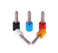 Perno de tornillo aleación, 1 pieza M3x5/8/10/12/15/18/20/25/30/35/40-100 mm, aluminio colorida, moleteado acero inoxidable, perilla agarre manual, anodizado(Dark Red,M3 x 70mm)