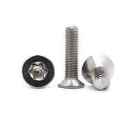 Perno de tornillo de seguridad de cabeza plana avellanada Torx de seis lóbulos de acero inoxidable 304 M2 M2.5 M3 M4 M5 M6(12mm,M2 50pcs)