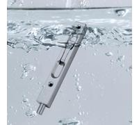 Perno empotrado para puerta incluido de 6 pulgadas con acabado de acero inoxidable con cierre de palanca de bloqueo cepillado doble hardware con tornillos de montaje para puertas