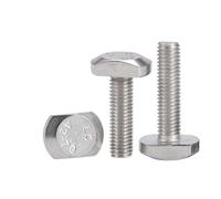 Perno en T de acero inoxidable 304, perno de ranura de punzón, tornillo de placa de sujeción de molde en T GB37 M5 M6 M8 M10 M12(M12x55(1pcs))