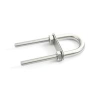 Perno en U de ojo popa arco aparejo marino acero inoxidable 304 for piezas Hardware barco abrazadera tubo(M8X100mm)