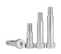 Perno escalonado de límite de altura igual de hombro con cabezal hexagonal moleteado de acero inoxidable 304(80mm,D10 M8(1Pcs))