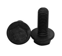 Perno hexagonal externo con brida de acero al carbono de grado 10.9, M5, M6, M8, M10, M12, M14, M16, 8/12/18/20/30/35/40/50/60 mm(30mm,M12 2pcs)