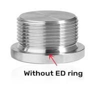 Perno hexagonal interior con brida M8-M48 for tubería de agua y aceite, rosca macho métrica, tapón hexagonal de acero inoxidable 304, anillo de sellado ED(Without ED ring,M16x2mm-1pcs)
