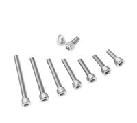 Perno M3 de acero inoxidable 304, tornillo con cabeza hexagonal M3 * 5 6 8 10 12 22 25 30 35 40 45mm, tornillo con cabeza hueca hexagonal, tuerca y arandelas(M3x16 50PCS)