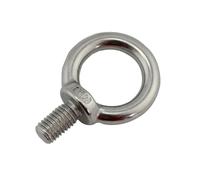 Perno Ojo de Levantamiento Tornillo de perno ojo elevación acero inoxidable plateado alta resistencia M6 M8 M10 M12 for cable(1PCS,M12)