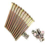 Perno para muebles M6, Tornillos de cabeza hueca hexagonal Tuercas para cunas Cunas Literas Sillas(90mm)