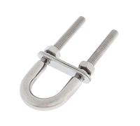 Perno Perno en U M8x100 for atar con ojo de proa de popa de barco marino de acero inoxidable, 0,31 pulgadas