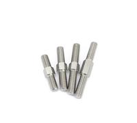 Perno prisionero de doble extremo de acero inoxida Varilla roscada de doble extremo de acero inoxidable 304, rosca izquierda/derecha, M4/M5, varios tamaños(M5x90 2pcs)