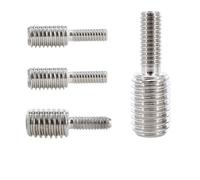 Perno reductor de rosca macho, 10 piezas, acero inoxidable 304, tornillo de conversión total, convertidor adaptador de cámara de doble extremo(M3X10M4X10)