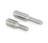 Perno reductor de rosca macho, 5 piezas M4-M20, tornillo de conversión de acero inoxidable, convertidor métrico de doble extremo for adaptador de cámara(M5x10M6x10)