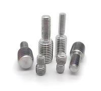 Perno roscado de doble extremo 1/2/5 piezas Adaptador rosca macho a M3 M4 M5 M6 M8 M10 M12 M14 M16 a M20 tornillo transferencia cabeza acero inoxidable 304 Rosca completa(1pc M10x25 M20x25)