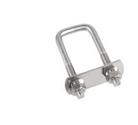 Perno Tuercas de tornillo en U de ángulo recto de acero inoxidable 304, deflectores de placa, juego de pernos en U, abrazadera cuadrada M8(M8x110x150(2Set))