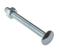 Perno y tuerca de carro ZP M8 x 130 mm, bolsa 10