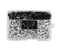 Pernos Carrocería Carenado Clips De Fijación para Carenado De Motocicleta para Kawasaki para Z 900 900RS 1000 1000R 1000SX Tuercas para Parabrisas Y Carrocería. Parabrisas Tornillos(Plata)