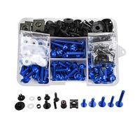 Pernos Carrocería Carenado Clips De Fijación para Carenado De Motocicleta para Kawasaki ZZR400, ZZR600 para Z800 (ABS), Kit de Tornillos y Tuercas para Parabrisas Parabrisas Tornillos(Azul)
