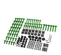 Pernos Carrocería Carenado Clips De Sujeción para Carenado De Motocicleta, Pernos Y Tuercas para Parabrisas para Yamaha XMAX300 XJ6 FZ1 FZ6 FZ8 Super Tenere, XT1200. Parabrisas Tornillos(Verde)