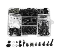Pernos Carrocería Carenado Kit De Tornillos, Tuercas Y Clips De Fijación para Carenado De Motocicleta para Suzuki TL1000 TL1000R TL1000S VS1400 Tuercas del Parabrisas Parabrisas Tornillos(Negro)