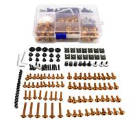 Pernos Carrocería Carenado Kit De Tornillos, Tuercas Y Clips para Carenado De Motocicleta para B&MW F650 Funduro F650CS F650GS F650ST Tornillos y Clips para Parabrisas Parabrisas Tornillos(Naranja)