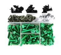 Pernos Carrocería Carenado Kit De Tornillos, Tuercas Y Fijaciones para Parabrisas De Motocicleta para Kawasaki para Versys-X 250/300 650 1000 Tuercas Y Fijaciones Parabrisas Tornillos(Verde)
