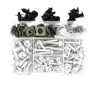 Pernos Carrocería Carenado Kit De Tornillos, Tuercas Y Fijaciones para Parabrisas De Motocicleta para Kawasaki para Versys-X 250/300 650 1000 Tuercas Y Fijaciones Parabrisas Tornillos(Plata)