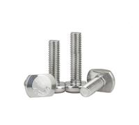 Pernos con cabeza cuadrada en T Pernos y tornillos de inserción con ranura en T de acero inoxidable 304 M12 de 25-120 mm (paquete de 2)(M12*120mm)
