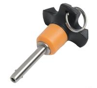 Pernos de acero de liberación rápida, pernos de bola autoblocantes con botón, mango termoplástico PA 6 (6mm-VCN120-6-25)