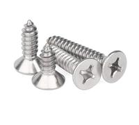 Pernos de acero inoxidable 50 Uds M1 .2 .4 .7 M2 .6 M3 .5 M4 Mini 304 Acero inoxidable Phillips cabeza plana avellanada tornillo de madera autorroscante(3mm,M1.4)