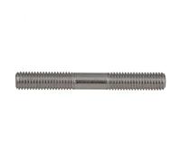 Pernos de acero inoxidable Tornillos de doble extremo Varilla roscada M3 x0.5 50-200 mm Métrico Acero inoxidable 304(M3X60mm 10pcs)