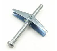 Pernos de anclaje palanca con resorte M5 M6, 10 tornillos máquina galvanizados for metalurgia y paredes mampostería(M5x60 10pcs)