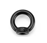 Pernos de argolla de elevación negros de acero inoxidable 304, tornillos de anillo de elevación M3-M24, kit de tuercas de elevación de alta resistencia(M12-4PCS)