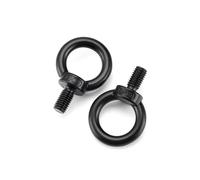 Pernos de argolla de elevación negros de acero inoxidable 304, tornillos de anillo de elevación M3-M24, kit de tuercas de elevación de alta resistencia(M3X25mm-10pcs)