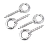 Pernos de argolla, Perno anillo hombro, 4 piezas M4 ~ M12 elevación acero inoxidable 304 Ganchos redondos Tornillos autorroscantes for madera Tuerca Tornillo autorroscante(M10x100mm)