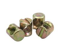 Pernos De Barril M6 M8, Tuerca Incrustada, Pasador Cruzado, Accesorios Ranurados for Camas, Sillas Cuna, Con Orificio Horizontal, 10/20/50 Uds(20pcs,M8x15mm)