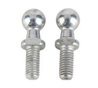 Pernos de bola de 4pcs M6, reemplazo de montaje en pernos de bola de hierro para el automóvil para la pelota de gas para el capó plateado del capó