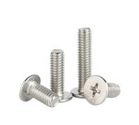 Pernos De Brida 5/10/ 20 piezas 304 Cruz de acero inoxidable Phillips tornillo cabeza plana baja M1.4 .6 M2 .5 M3 M4 M5 M6 M8(10mm,M5 x10pcs)